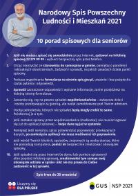 Narodowy Spis Powszechny – 10 porad dla seniorów