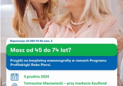 Przyjdź na bezpłatną mammografię