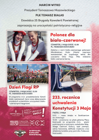 Zapraszamy na patriotyczną majówkę