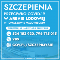 Punkt Szczepień Powszechnych w Arenie - informacja